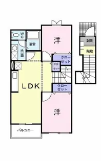 クレストールインエクセル【203号室】の間取り