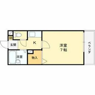 アルンハイム新石切【6階】の間取り
