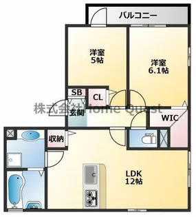 サニーコート横沼【201号室】の間取り