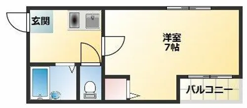 コーポ泰山【303号室】の間取り
