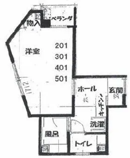 ミレニアム門真【2階】の間取り