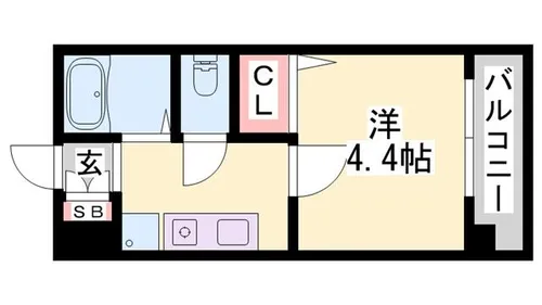 ビーフォレスト姫路EAST【9階】の間取り