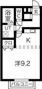 グレースⅡ【105号室】の間取り