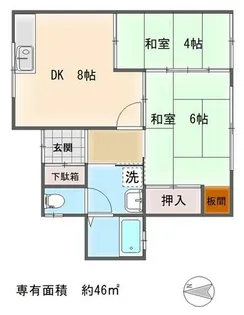 京都府京都市左京区上高野稲荷町【一戸建】の間取り