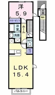 マロングレイス【2階】の間取り
