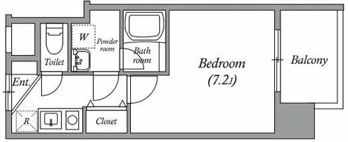BROAD新うめきたRESIDENCE【8階】の間取り