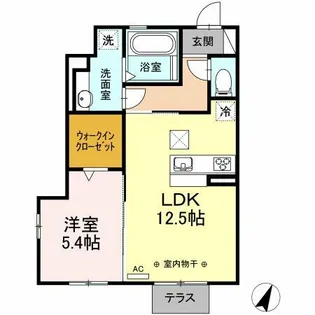 メゾンSAKURAII【102号室】の間取り