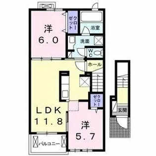 咲【2階】の間取り