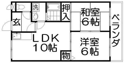 サンライズ・マゼミ【3階】の間取り