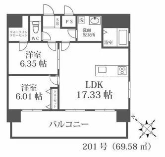Coccinelle【2階】の間取り