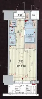 プレサンス心斎橋ザ・スタイル【7階】の間取り