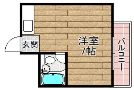 ジョイフルコーポ真上【108号室】の間取り
