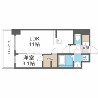 リヴェント福島野田【3階】の間取り