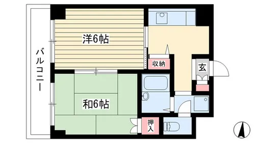 阿部ビル【403号室】の間取り