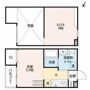 ヴィレッタ南島町【105号室】の間取り