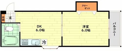 アーバンアベニュー【4階】の間取り
