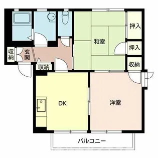 西脇市野村町(ガーデンハイツ緑ヶ丘2A)【2階】の間取り