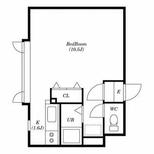 シャルマン豊平【110号室】の間取り