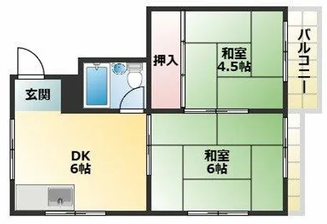 野堂ハイツ【1階】の間取り