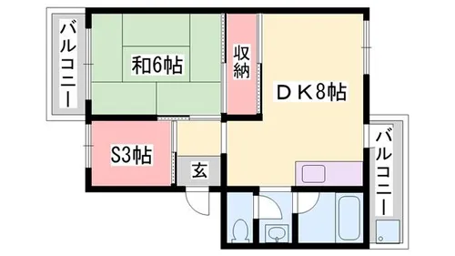 銀の馬車道壱番館【A10号室】の間取り