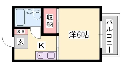 ハイツタイヨウ【202号室】の間取り