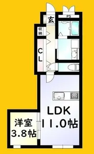 SUNVIA丸町 ~サンヴィアマルマチ~【1階】の間取り