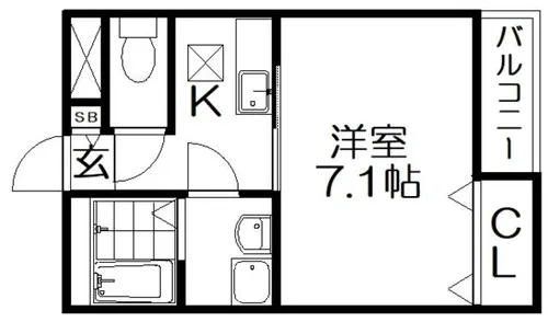 メゾンソウザⅡ【1階】の間取り