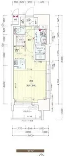 プレサンスジェネ葵【8階】の間取り