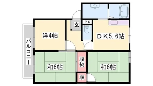 グレースヒルズシマダ C棟【1階】の間取り