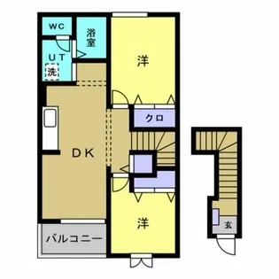 カリーノ A B【2階】の間取り