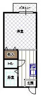 パークプラザA棟【113号室】の間取り