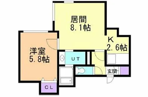 セレストフルール【203号室】の間取り