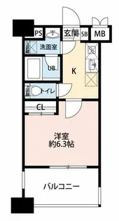 ラ・シック サヴォイ【6階】の間取り