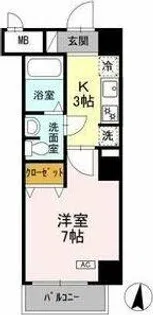 CASA八番館【1階】の間取り