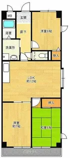 メゾンヴェール中尾Ⅰ【505号室】の間取り