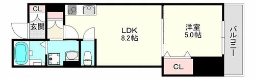 セレニティ柏田本町【1階】の間取り