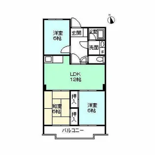 グランドハイツ【302号室】の間取り