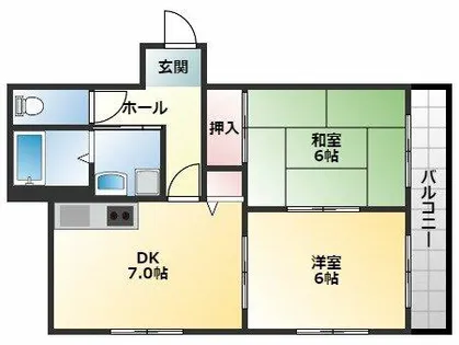 エスポールシバタ【2階】の間取り
