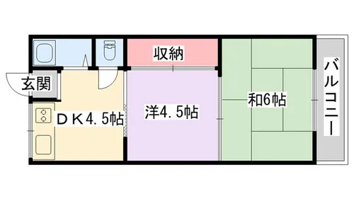 信越ハイツ【202号室】の間取り