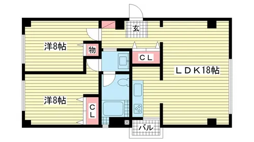 第6スカイマンション【301号室】の間取り