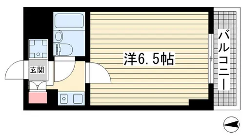 サンプラザ三宮70【903号室】の間取り