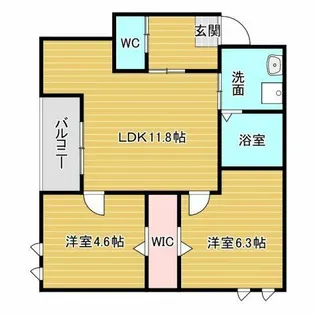 マンション RIKO塚口【1階】の間取り
