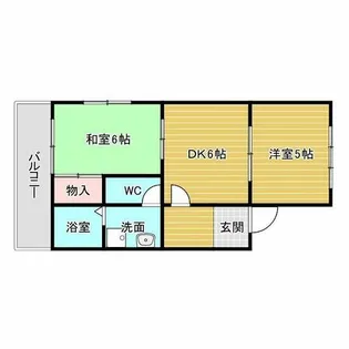 リブ南塚口【2階】の間取り