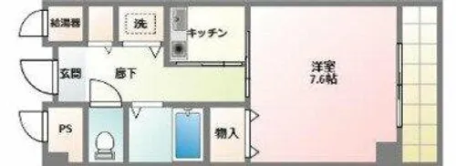 ウエストビラITO【8階】の間取り