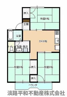 パレーシャル塩屋【204号室】の間取り