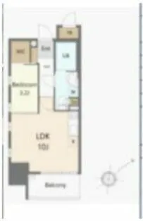 パークレジデンシャル博多【3階】の間取り