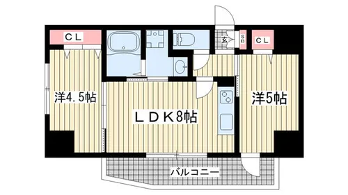 SDグランツ新神戸ステーションフロント【S203号室】の間取り