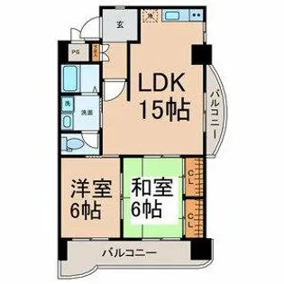 アネックス高畑【3階】の間取り