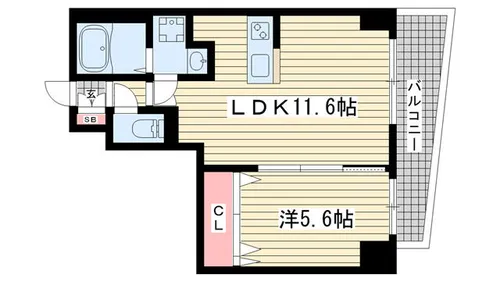 SDグランツ新神戸ステーションフロント【S701号室】の間取り