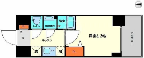 プレサンス堺筋本町ディスティニー【15階】の間取り